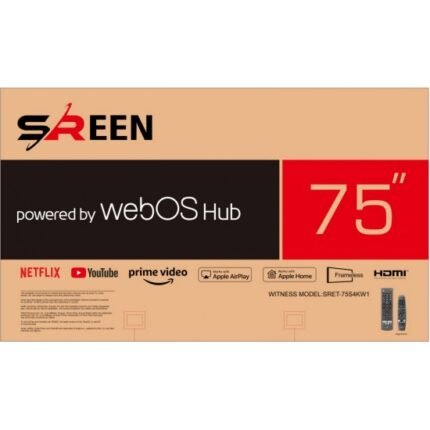 شاشة 75 بوصة سمارت سيرين LED - 4K UHD - WEBOS