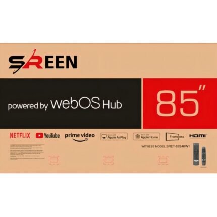 شاشة سمارت 4k سرين ٨٥ بوصة LED - 4K UHD - WEBOS