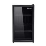 ثلاجه باب واحد بيسك 2.2 قدم زجاج اسود