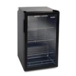 ثلاجه باب واحد بيسك 2.2 قدم زجاج اسود